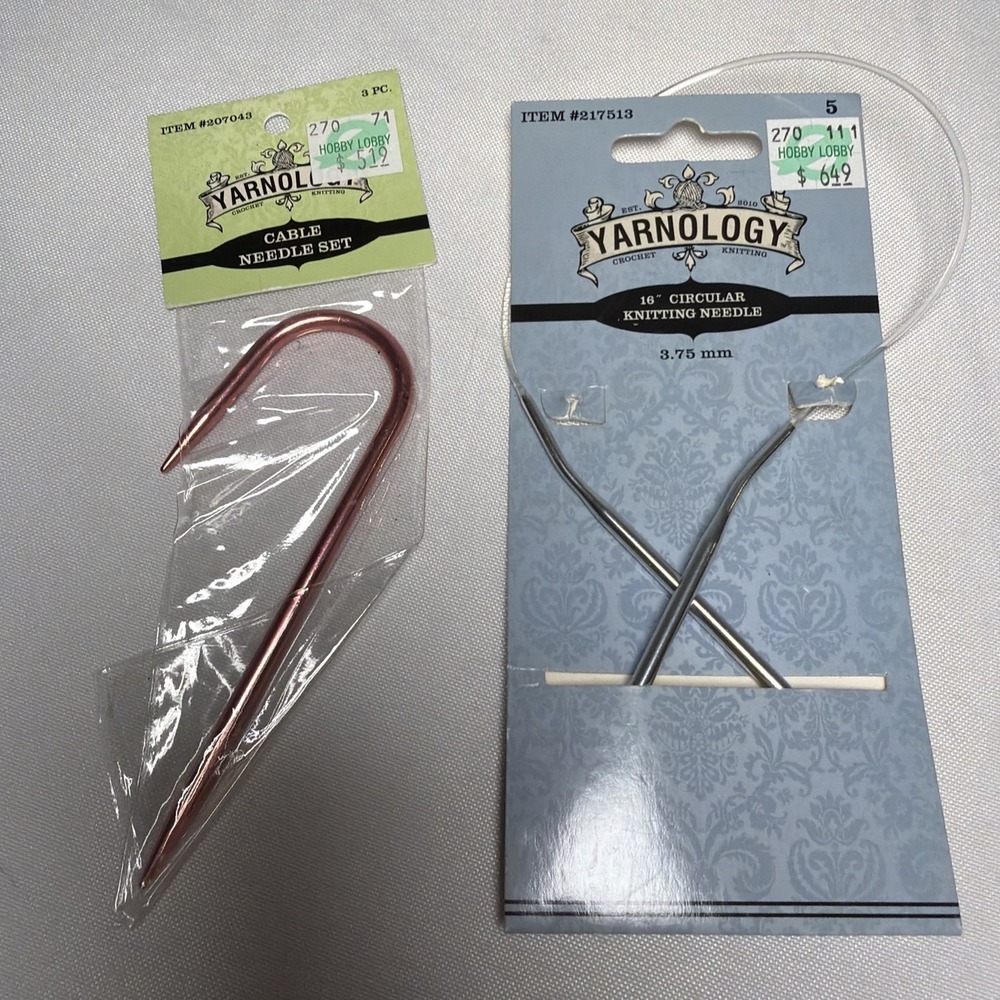 Yarnology Circular Knitting Needles And Cable Needle, Lot Of 2